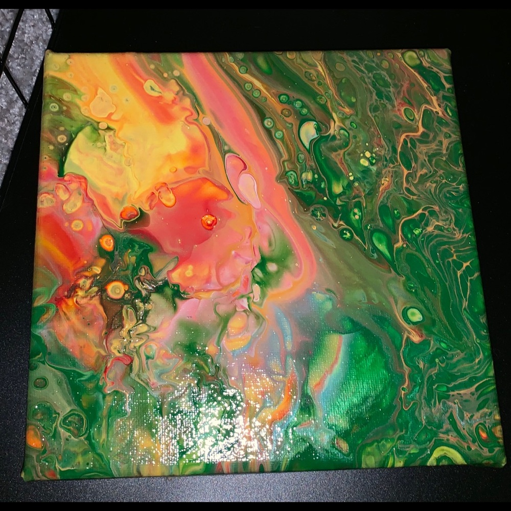 Acrylic pour painting